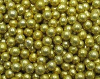 Посыпка золотые шарики 5 мм 