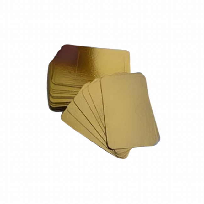 Подложка картон прямоугольная 30*40cm золото 50шт