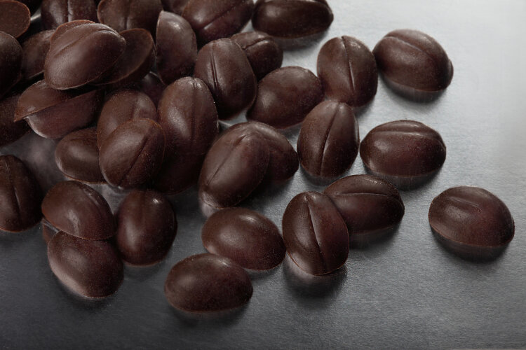 Глазурь шок. кофейные зерна Фигурное литьё, глазурь шоколадная для декора в виде кофейных зерен